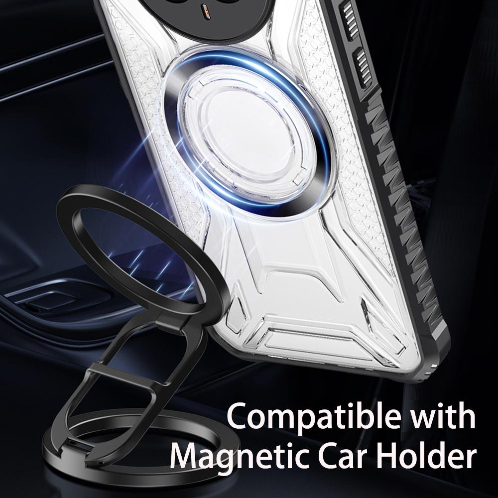 KEYSION Прозрачный магнитный чехол для TECNO Camon 30 4G мягкий силикон+ПК сверхпрочный противоударный чехол для телефона для TECNO Camon 30 5G