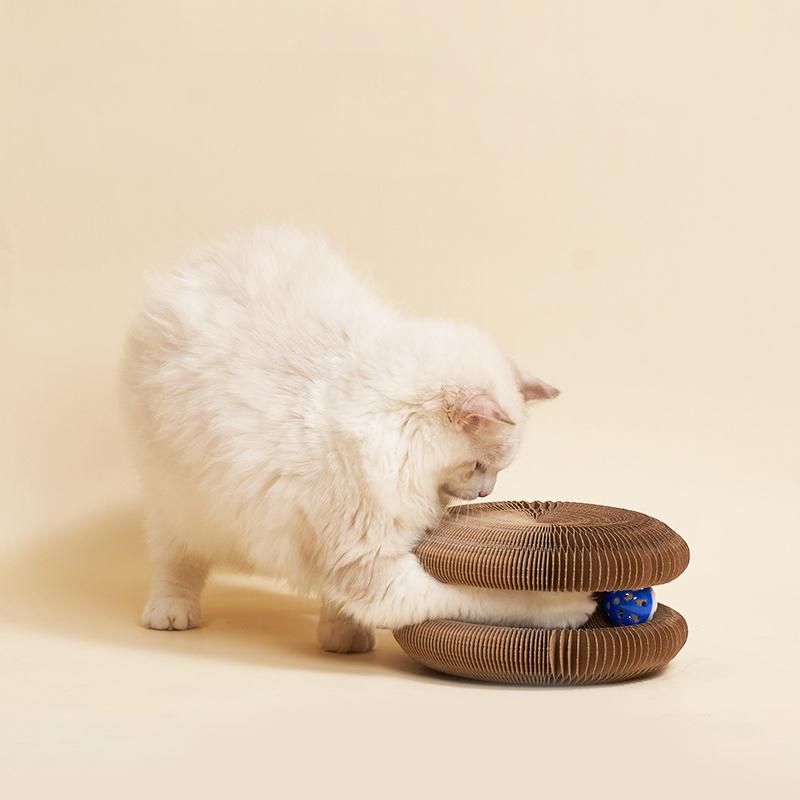 Волшебный орган, игрушка для кошек, когтеточка для кошек, когтеточка, круглая гофрированная когтеточка, игрушки для кошек, шлифовальные коготки, аксессуары для кошек