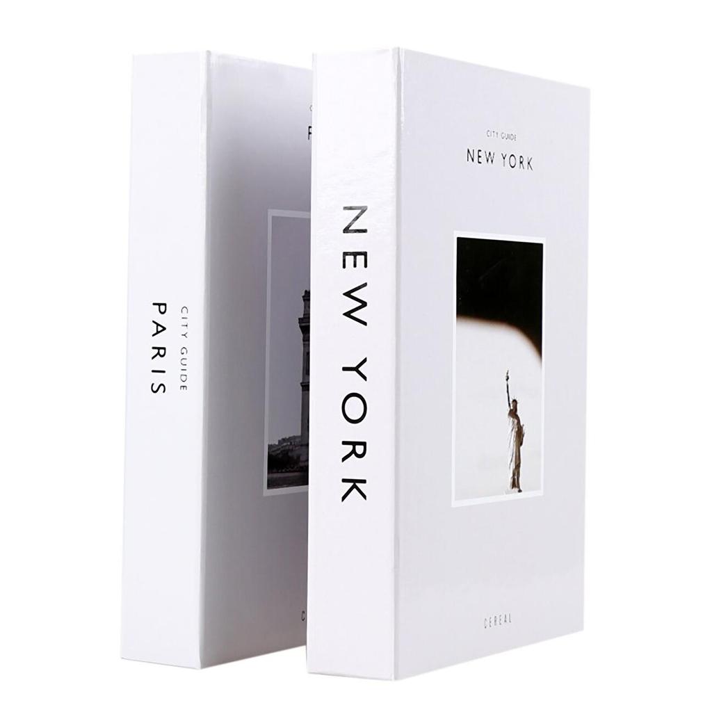 2 Pcs Luxury Fake Books for Decoration Simulation Book Storage Box Coffee Table Books Decorative Book Boxes For Living Room Home Decoration