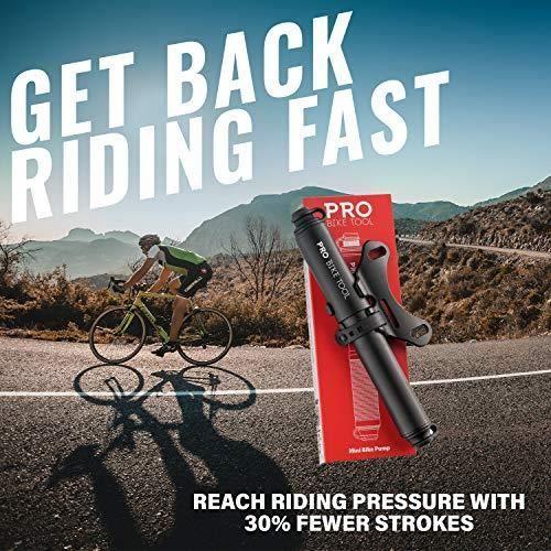 Mini Pompe À Vélo - PRO BIKE TOOL - Haute Performance - Compacte - 100 Psi/6,9 Bars