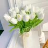 Tulip Artificial Bouquet Flower Wedding Outdoor Home Garden Bouquet Party Decorative Plant Valentine's Day,Thanksgiving,Christma