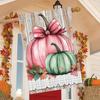 Charming Autumn Welcome Garden Flag - Double-Sided, Durable Polyester - Perfect for Thanksgiving & Fall Decor, Features Cute Pumpkin & Maple Leaf Desi
