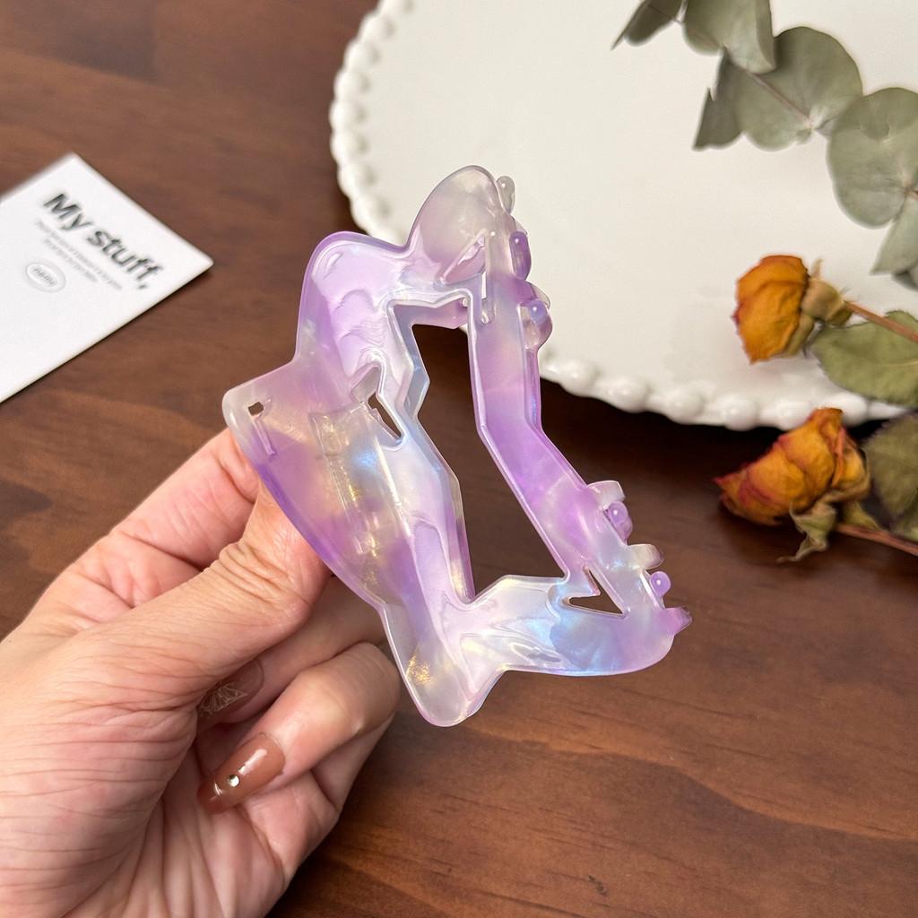 Стильная ацетатная заколка-краб для волос с вырезом в виде звезды для женщин, универсальный модный аксессуар