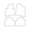 Velour Car Mat Set - Car Mats Fitting: Hyundai ix35 I 2010-2015, Kia Sportage III 2010-2015, Black Trim