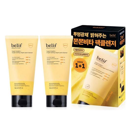 belif Super Knights Vegan Pack Очищающее средство 2 вида на выбор 150 мл один продукт/акция 1+1