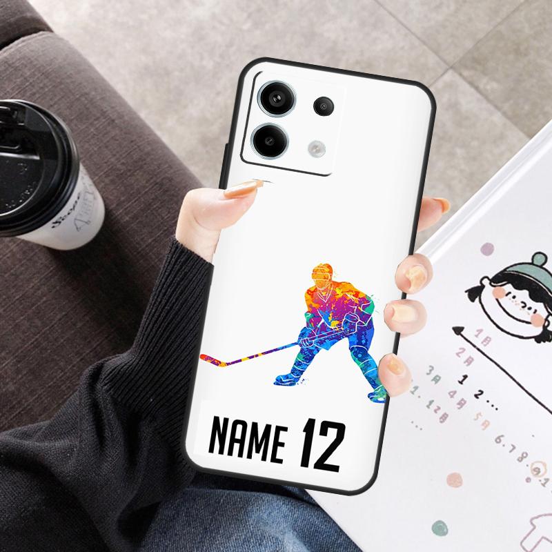 Персонализированный чехол для хоккея на льду для Xiaomi Redmi Note 13 9 10 11 12 14 15 Pro Plus Чехол для Redmi 15 C 12C 13C 14C 10C