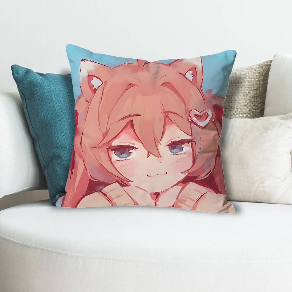 Чехлы для подушек Neuro SSama EEvil Vtuber для спальни, гостиной, дивана, домашнего декора, полиэстеровая наволочка на молнии