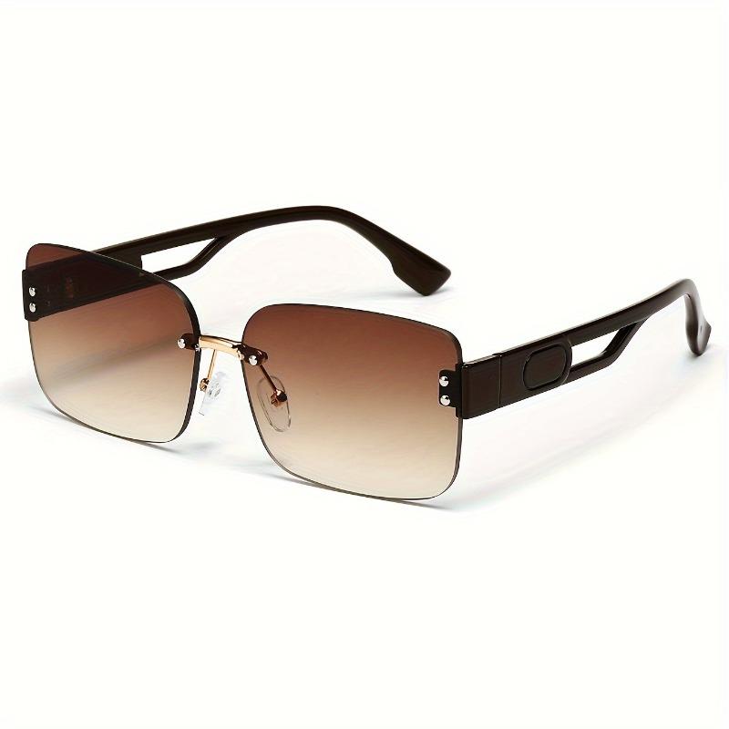 New Frameless Fashion Glasses for Men and Women Square Sunglasses for Both Genders