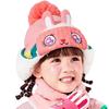 Knitted Pilot Cap with Earflaps for and with Winter Warm Pilot Outdoor Cold Cute Rabbit Robot Suitable for Girls and Ages 1 To and Winter