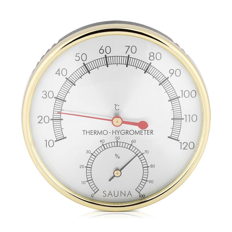 Indoor Metal Thermometer Hygrometer Sauna Room Accessory