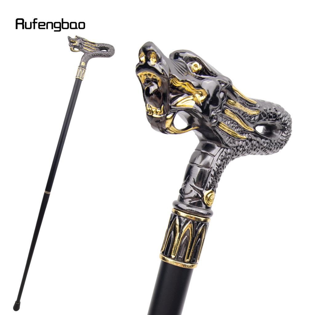 Золотой черный дракон модная трость декоративная трость косплей винтажная вечеринка модная трость посох 94 см
