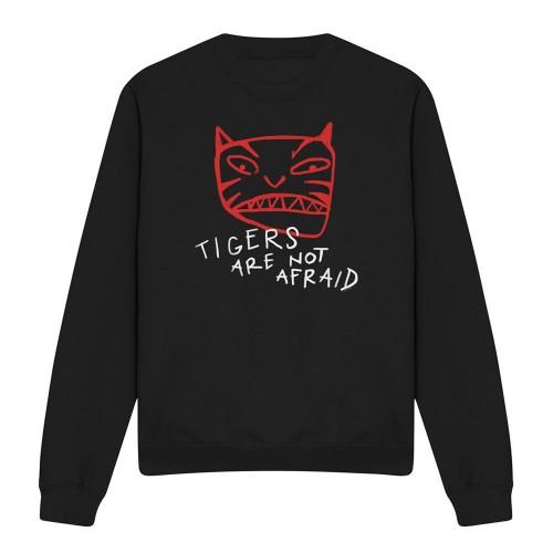 Tigers Are Not Afraid Unisex Adult Tiger Head Sweatshirt