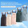 Cute "Hello" Embroidered Kitchen Apron - Adjustable Strap Cooking Apron With Pocketreusable Waterproof Apron For Home  Baking
