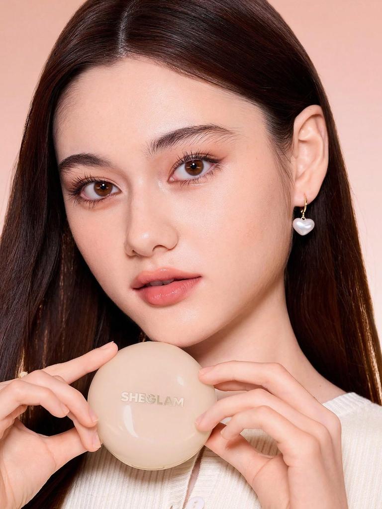 SHEGLAM Стойкий кушон-тональная основа Lock & Go, Мягкий матовый, Легкий, Водостойкий, Маскировка пор - Фарфоровый