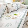 Cartoon Ice Rattan Sofa Cushion Mat Cold Mat Ice Silk Mat Washable Summer Sofa Cover Seat Cushion Cover Cloth Towel Mat