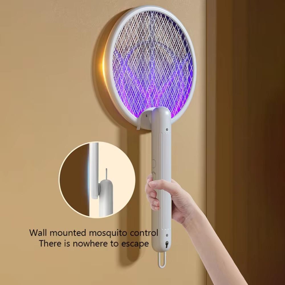 Handheld Foldable Mosquito Killler USB Charging Fly Swatter Electric Mosquito Killler  Bedroom