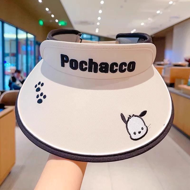 Летняя шляпа от солнца Sanrio Kuromi с открытым верхом и защитой от УФ для девочек