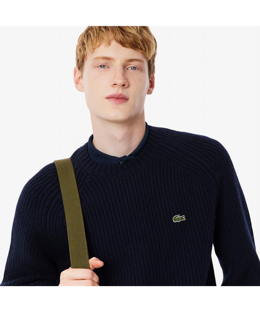 LACOSTE Men'S Rib Knit Crew Neck Sweater Ah3142-55N 166