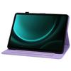 Для Samsung Galaxy Tab S10 FE/S9 FE Кожаный чехол с узором «Лилия», подставка, защитная крышка для планшета