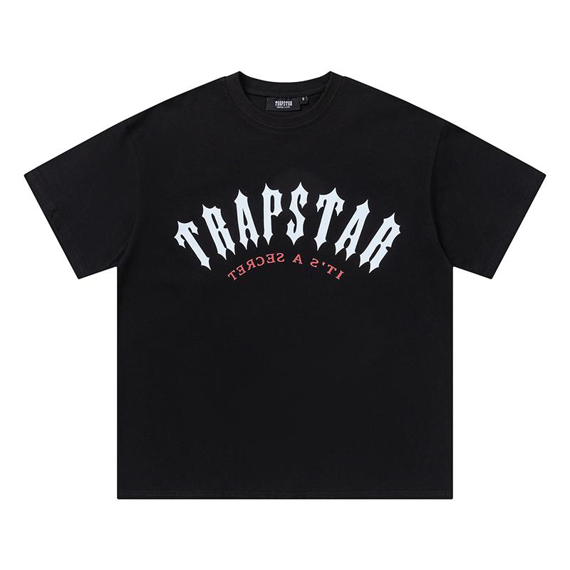 703 Trapstar London 2025 Summer New High Quality Cotton Round Neck Loose Large Size Men's and Women's T-shirt Couple T-shirt