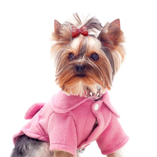 2 шт., завязки для волос для собак, волнистая точка, украшение для головы с принтом, хорошая эластичность, милые