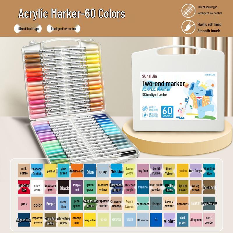 Акриловый маркер Арт Профессиональный - Акриловый маркер-акварель с тонким наконечником