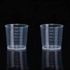 Paint Plastic Medicine Pills Resin Graduated Cups Measuring Tool Scale Cups Container
