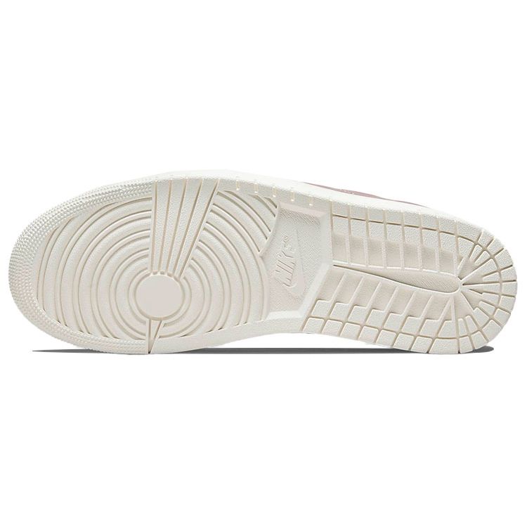 Air Jordan 1 Center Court Розовые оксфордские кроссовки унисекс цвета слоновой кости дымчато-лилового цвета Dark Pony DO7444-621