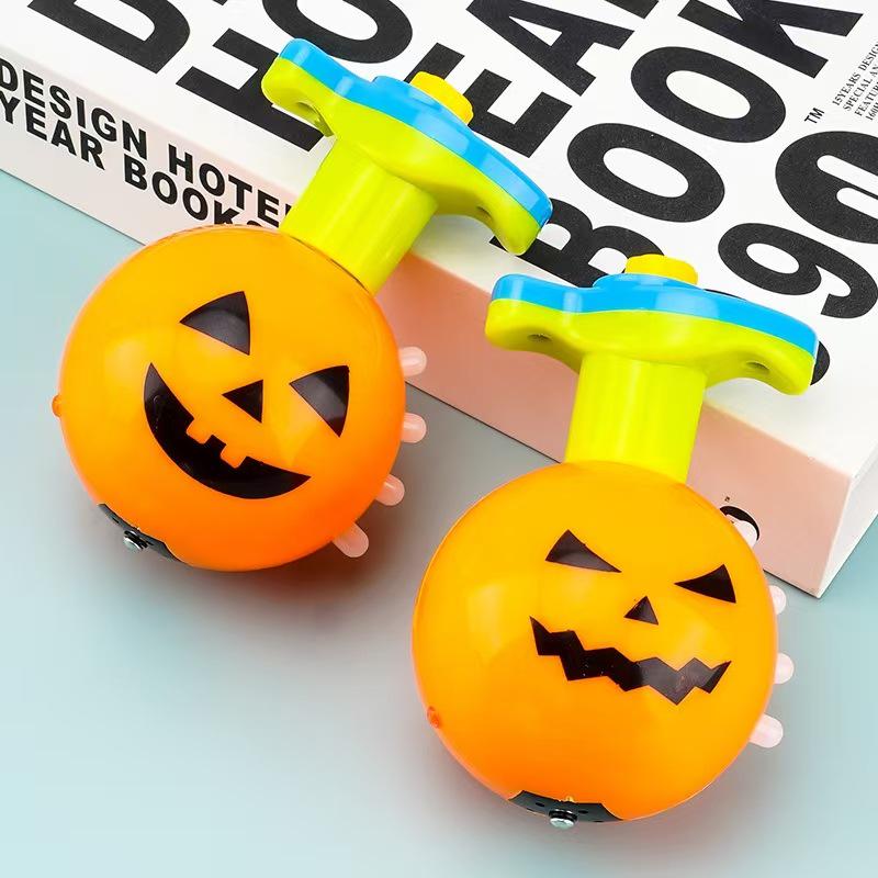 Children's Light-Up Musical Rotating UFO Toy with Cartoon Features