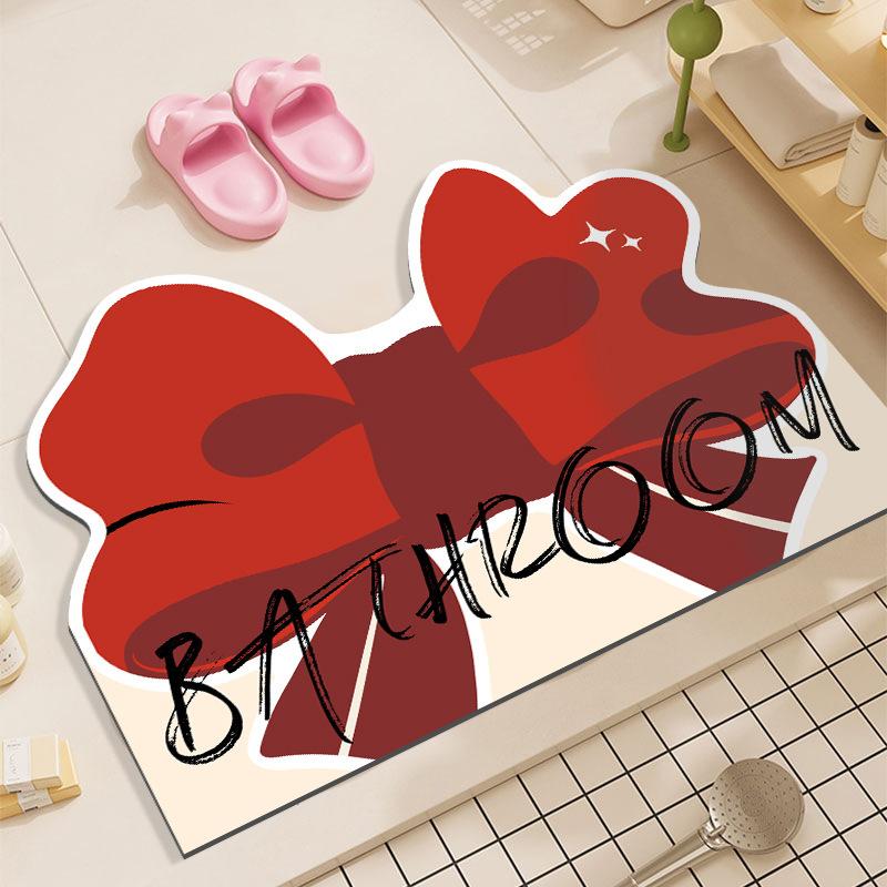 Коврики для пола, впитывающие воду, быстросохнущие коврики для ванной, коврики для ног в дверной проем душа, противоскользящие коврики для ванной комнаты