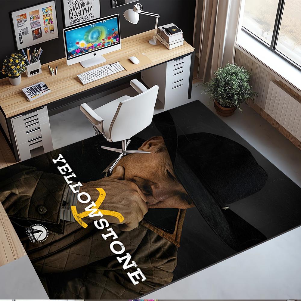 Yellowstone Printed Carpet Rug for Office Chair Living Room Bedroom Kitchen Room Decor Gifts