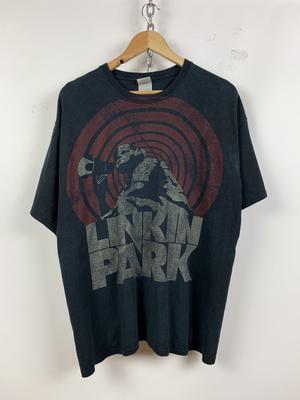 Винтажная футболка Linkin Park Hybrid Theory Выцветшая черная Размер XL Унисекс