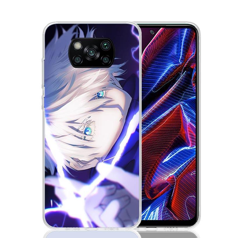 Япония Аниме JujuKaisen Чехол для телефона Для Xiaomi Poco X7 X6 X5 Pro F7 Ultra Redmi 15C 15 13 13C 12 12C 10 10A 10C 9 9A 9C 9T Чехол P