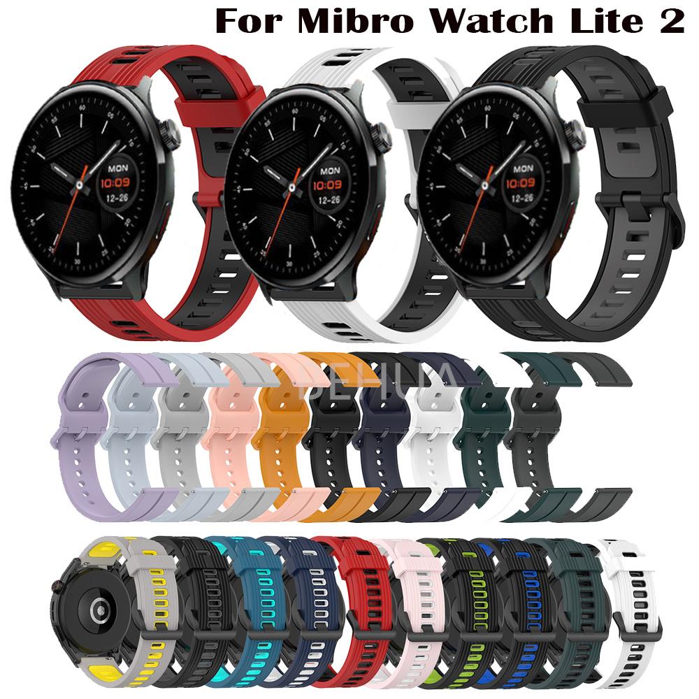 22 мм ремешок для часов для Mibro Watch Lite 2 Lite2 ремешок браслет силиконовый браслет для Xiaomi Mi Watch S1 Active ремешок на запястье