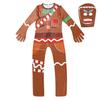 Amazon Hot Sale Fortnite Ghost Face Gingerbread Man Cosplay Suit Halloween Party Skeleton Onesie