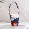 Wrap Bags Hand Shake Cup Reusable Japanese Canvas Coffee Tea Mug Bag Dog Series Portable