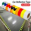 Пленка самоклеящаяся предупреждающая лента предупреждающая полоса светоотражающая лента для автомобиля безопасная наклейка-отражатель для автомобиля