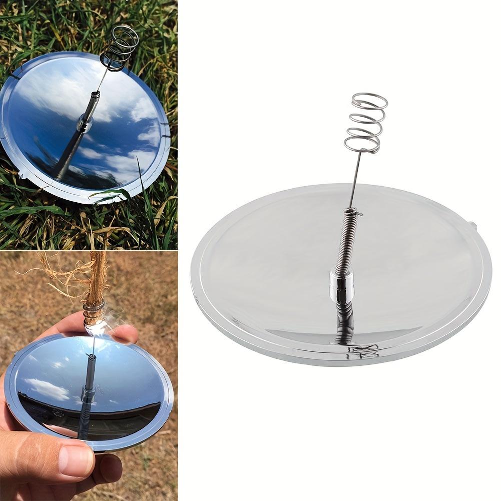 [Popular Choice] Solar-Powered Outdoor Lighter - Windproof &, Ideal for Camping & Survival Gear, White, Emergency Fire Starter