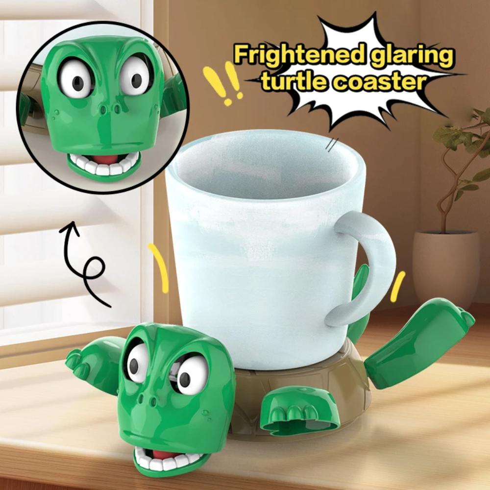 New Fun Anti-scald Coaster Turtle Cup Pad Tea Coffee Mug Drinks Holder Tableware Decorative Plastics Ornament Home Table Decor