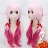 Anime 60CM Cosplay Wig Gulity Crown Pink Ombre Long Synthetic Hair Halloween Costume Party Play Wigs For Women