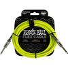 Câble Instrument - Ernie Ball - EEB 6414 - 3 M - Vert - Blindage 95%