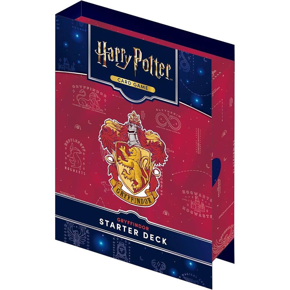 Стартовая колода Harry Potter Гриффиндор Карточная игра с картами персонажей и руководством по стратегии