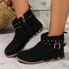 Tassel Women's Flat Ankle Chelsea Boots Winter Casual Suede Walking Shoes New Style Comfortable Goth Boots Fashion
