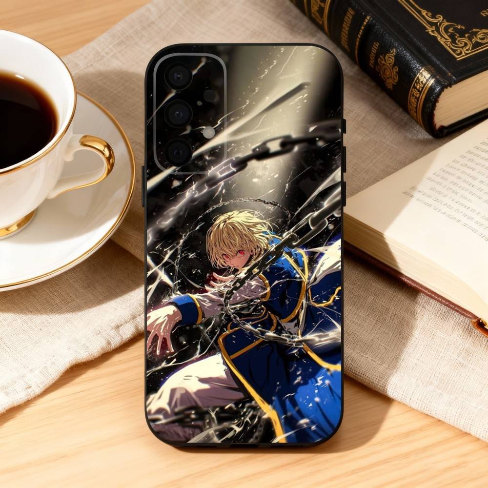 K-Kurapika H-Hunterpedia-A Чехол для телефона Samsung Galaxy A73,A72,A71,A70,A53,A52,A51,Мягкий силиконовый черный чехол