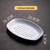 rectangular shallow melamine tray, uncompartmented - 10 pack