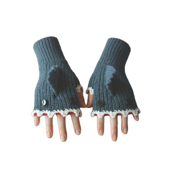 Вязаные перчатки Shark Bite Милые перчатки без пальцев с акулой Эластичные теплые вязаные перчатки Рождество День рождения