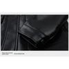 Winter Genuine Leather Clothes Men's Coat Fleece-lined Thickened Men's Dad's Leather Jacket