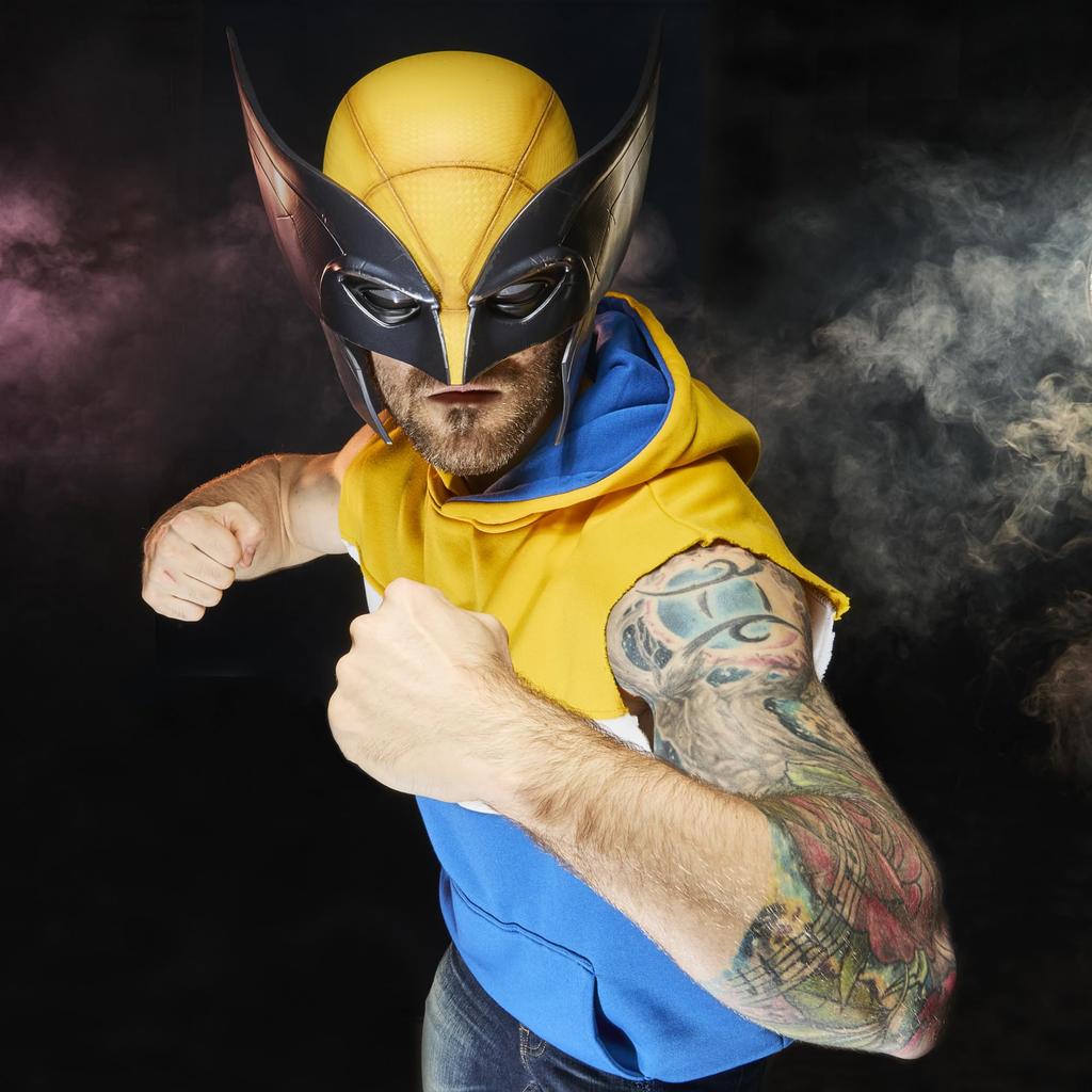 Hasbro Marvel Legends Серия Росомаха Премиум Маска для Ролевых Игр, Кино Реквизит, Коллекционный Предмет для Взрослых G0646 (аутентичный)