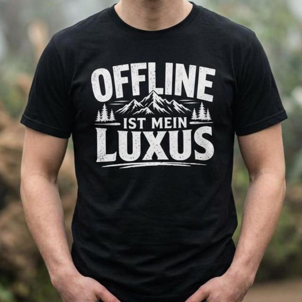 Offline is my luxury shirt, hiking shirt, outdoor gift, mountain lover, nature lover, digital detox T-shirt