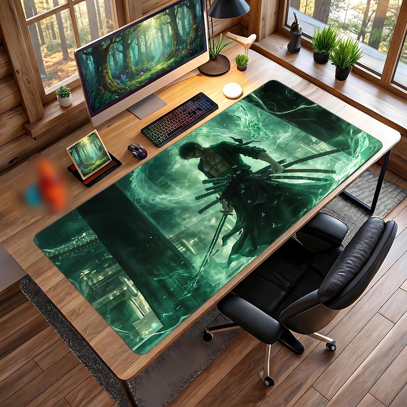 One Piece Printed Mouse Pad Non-Slip Waterproof Rubber Desk Mat for Gaming Office Laptop Home Decor Gift
